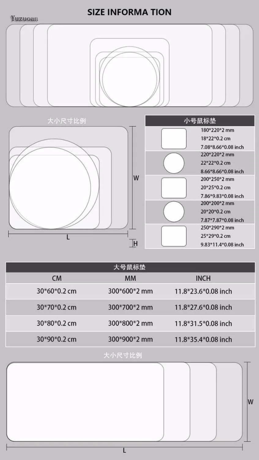  Yuzuoan Large Gaming Mouse Pad World Of Tanks Gamer Locking Edge Grande Mousepad Keyboard Mouse Mat