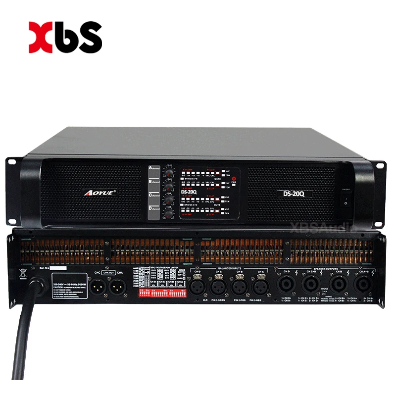 

2019 Amplifier 4x2200w 8ohm line array amplifier professional power amplifier circuit 20kq