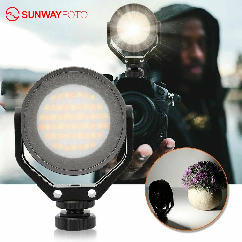 

SUNWAYFOTO FL-54 Studio light LED Camera fill light Photography Lighting Portable Outdoor light for Selfie Youtube Video Vlog