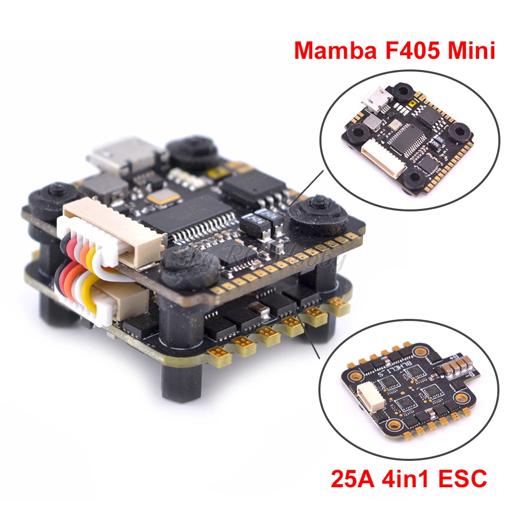 Мамба F405 мини F4 игровые джойстики с интегрированным OSD 5 V/1A BEC& 4 в 1 25A ESC 2-4S для самодельного гоночного квадрокоптера FPV