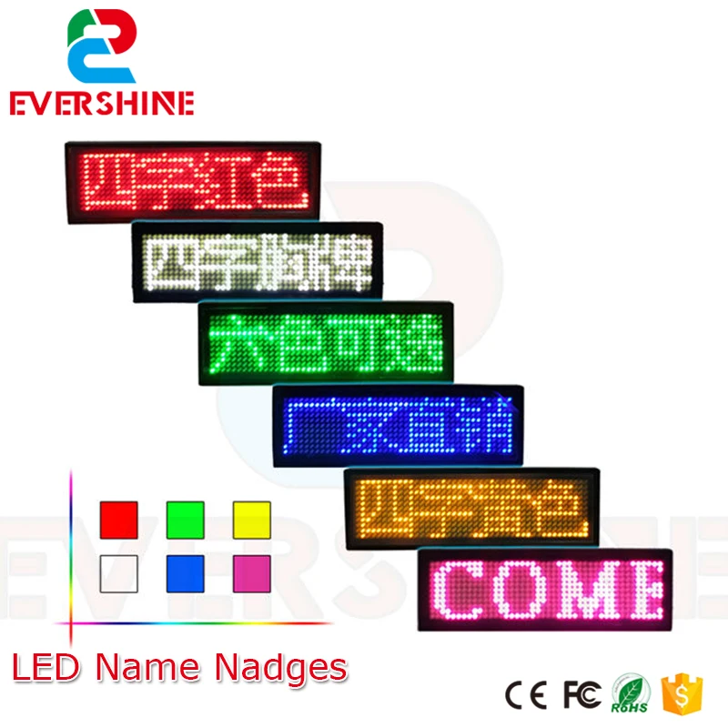 

led name badge,led name tag programmable moving led message display,led Business card Luminous badges Red/Yellow/Blue/White