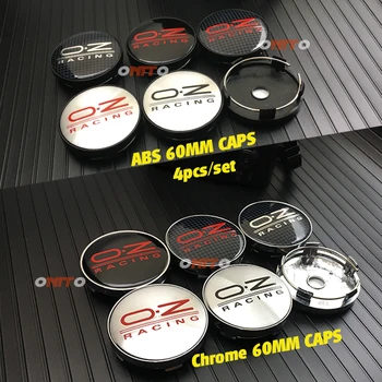 

4pcs 56/60mm OZ Racing Car Badge Emblem Sticker Car Wheel Center Cover Cap Hub Rim for Octavia A5 Fabia Superb Auto Accessories