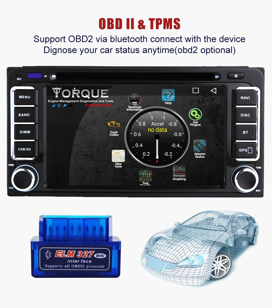 Clearance KANOR Octa Core RAM 4+32G 2 Din Android 8.0 Car Audio Stereo Radio DVD Player For Toyota Universal RAV4 Corolla Camry Hilux 9