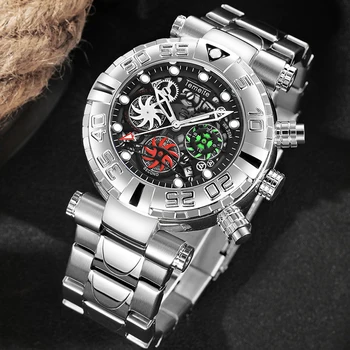 

Relogio Original Sport Business Men's Quartz Watches Men Big Face Waterproof Wristwatches Temeite Male Clock For Christmas Gift