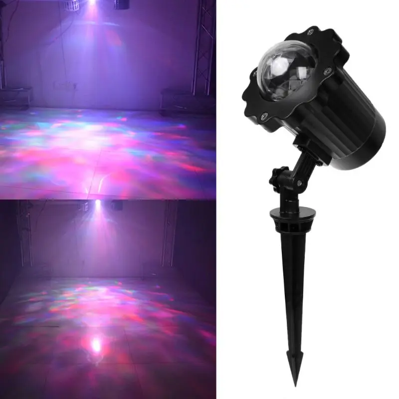 

EU plug Waterproof LED Magic Ball Light Multi-Color Water Ripples Projection Stage Lamp