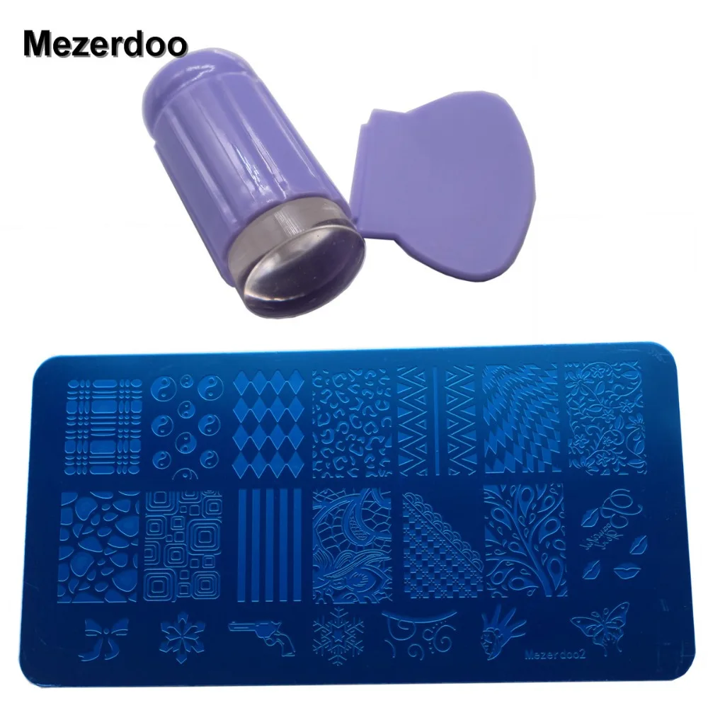 

1Set Christmas XMAS Snowflake Gun Pattern Nail Art Plate Tools and 2.8cm Transparent Nail Stamping Stamp Scraper Polish Print