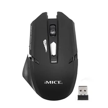 Imice USB беспроводная мышь, 6 кнопок, эргономичная оптическая компьютерная игровая мышь, 2,4G приемник, 2000 dpi, беспроводная мышь для ноутбука, геймера