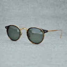 Korea B Titanium Polarized Sunglasses Men Brand Vintage Acetate Sun Glasses Women Nylon Lens Round Sunglass UV400 Oculos De Sol Korea B Titanium Polarized Sunglasses Men Brand Vintage Acetate Sun Glasses Women Nylon Lens Round Sunglass UV400 Oculos De Sol