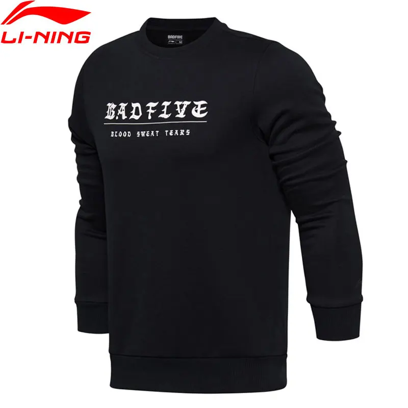 

(Clearance Sale)Li-Ning Men BAD FIVE Basketball Series Sweater WARM AT Regular Fit Comfort LiNing Sports Sweater AWDM593 MWW1353