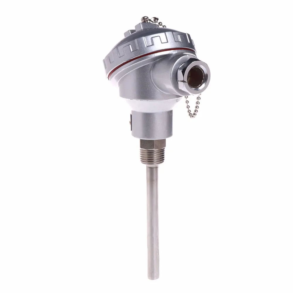 

RTD PT100 Temperature Sensors 4" Probe with 1/2" NPT Threads & Terminal Head