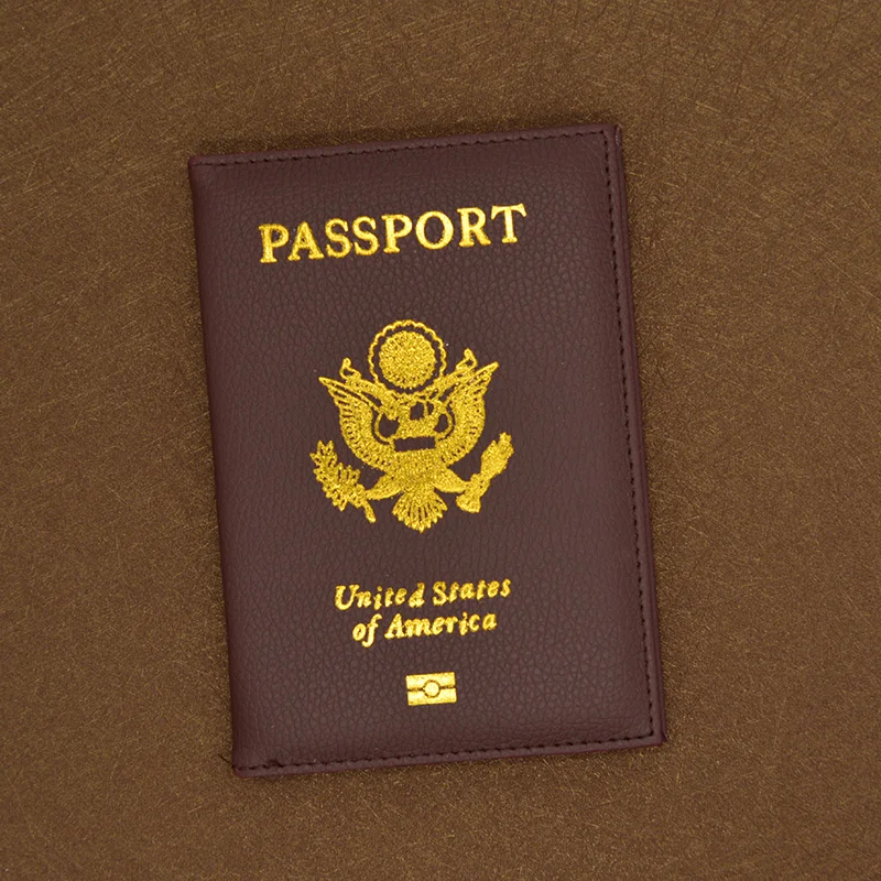 Personalised leather USA Passport Cover Customized Travel Passport holder American Wallet Covers for Passports us passport Personalised leather USA Passport Cover Customized Travel Passport holder American Wallet Covers for Passports us passport