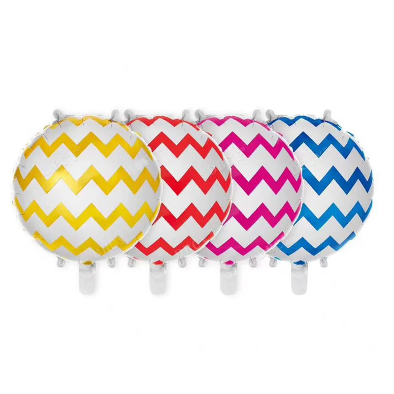 1pcs/ 18inch Round Foil Balloon helium Balls Dot Wave Wedding Happy Birthday Party Decoration Inflatable Helium Baloons Toys | Дом и сад
