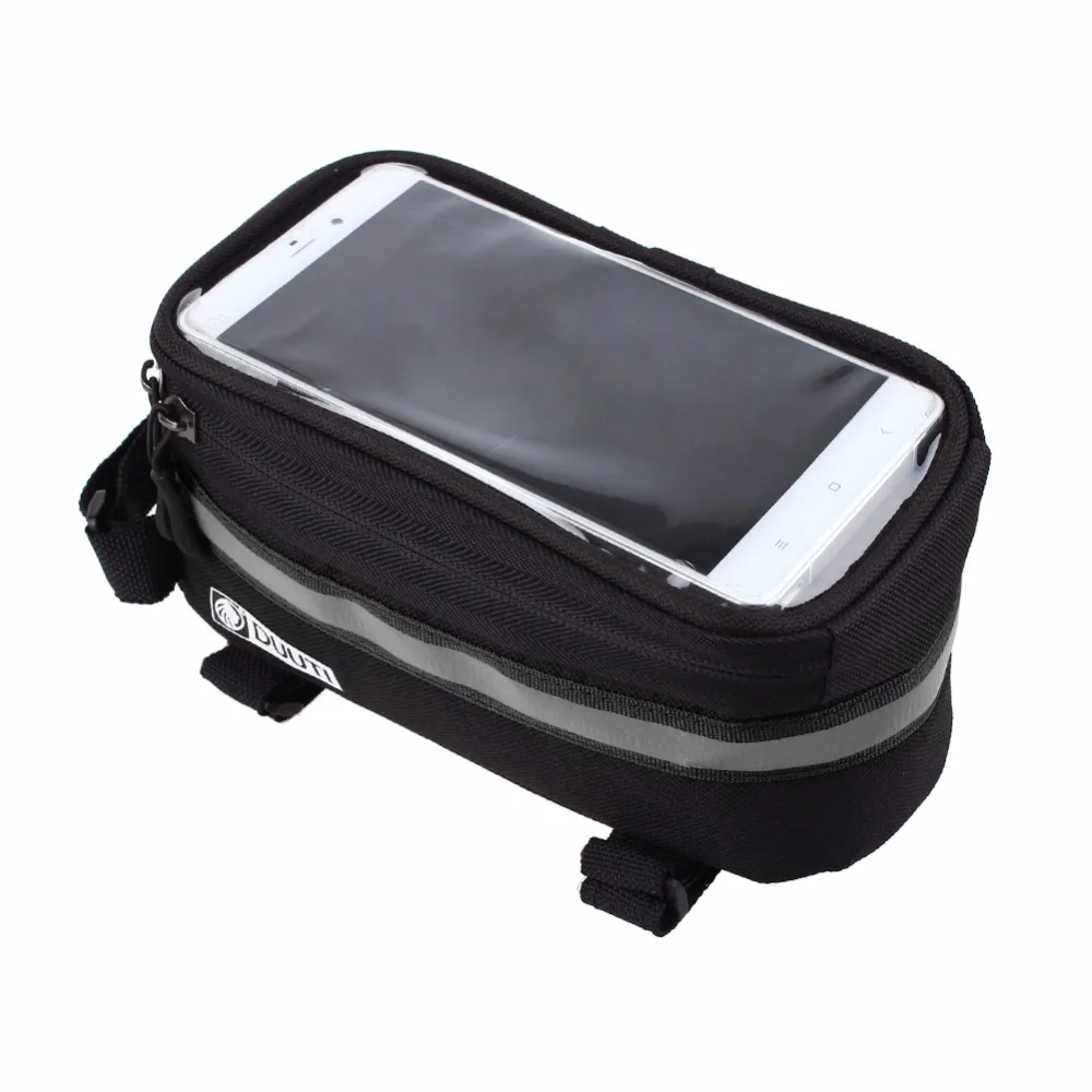 DUUTI Waterproof bike mobile phone bag bicycle top tube bags 4.8Inch 5
