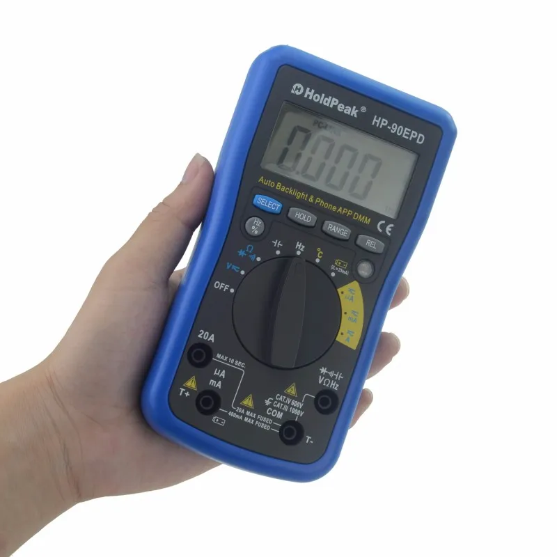 Mobile Phone APP Auto Range multimeter Digital AC DC Voltage 4000