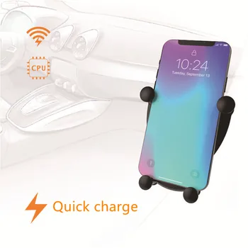 Car Mount Qi Wireless Charger For iPhone XS Max X XR 8 plus Fast Wireless Charging Car Phone Holder For Samsung Note 9 S9 S8