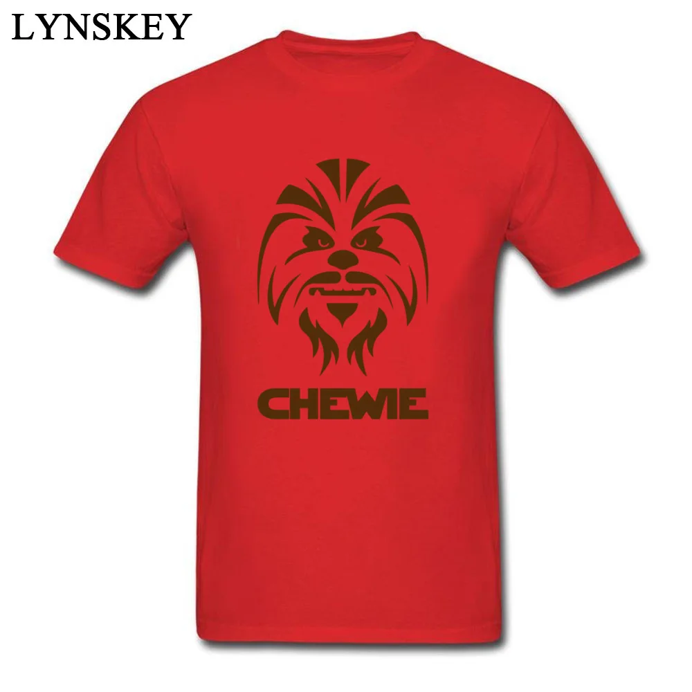 Cheap Adult T Shirts O Neck Summer Autumn Short Sleeve 100% Cotton Tops Shirts Chewbacca Face Logo Printed Sweatshirts Chewbacca Face Logo red