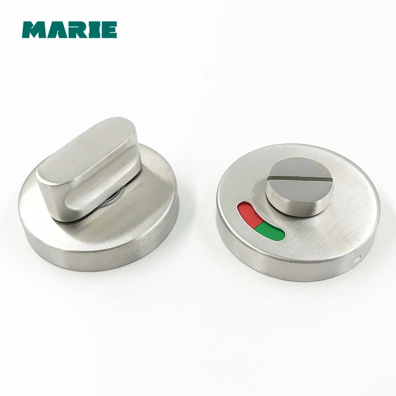 Metal Door Lock WC toilet door handle Lock Bathroom Pull Knot