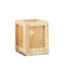 Творческий трехмерный основной цвет деревянный настольная лампа бар ночное, уличное бар Лампа Теплая Спальня прикроватная проекция ночник