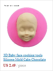 Baby face girl Head шоколадная силиконовая форма для украшения торта инструменты Полимерная глина-Смола Конфеты Fimo Super Sculpey F0929