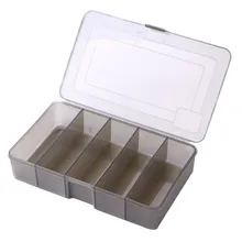 6/10/12 отделения для хранения Чехол коробка небольшой ящик для принадлежностей квадратный ящик для рыболовных крючков Пластик рыболовная приманка блесна Приманка снасти Box11