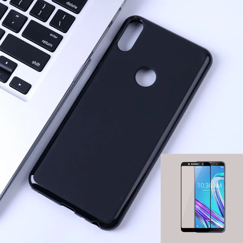 ZB602KL Full Protection Cover Case For Asus Zenfone Max Pro M1 X00TD With Tempered Glass M2 ZB633KL ZB631KL | Мобильные телефоны и