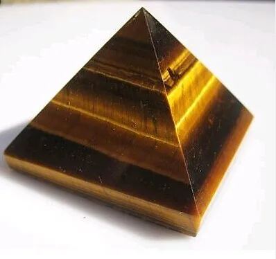 AAAA++ натуральный красивый тигровый глаз пирамида из кристалла кварца ТОЧКА исцеления
