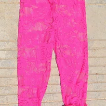 Стиль дети в брюки девочки-младенцы гофрирование брюки крем дети девочки Petti кружево гофрирование брюки