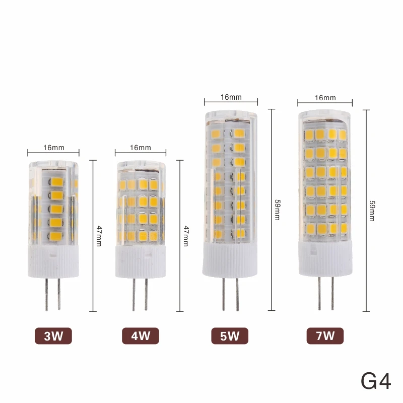 LARZI G9 светодиодный светильник G4 светильник 3W 4W 5W 7W СИД SMD 2835 E14 220V 230V 240V Керамика светодиодный светильник лампы заменить галогенные G9 для люстры