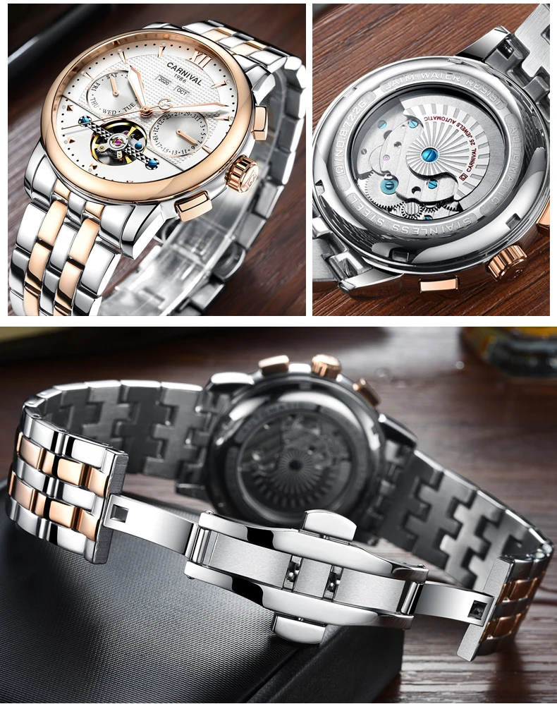 Швейцарские карнавальные мужские часы люксовый бренд механические наручные часы мужские водонепроницаемые часы reloj hom светящиеся часы сапфир 2