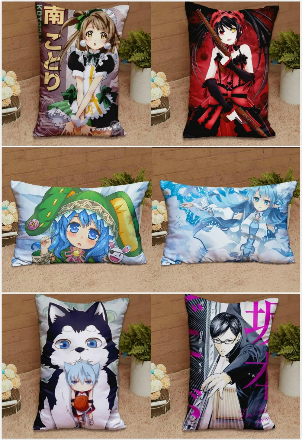 Details about  / 35x55cm Anime Custom Made Dakimakura DIY Bedding Cushion Pillow Case Customize