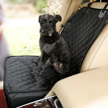 

Adeeing Pet Car Seat Thickening Waterproof Front Seat Nylon Cat Dog Auto Carrier for Dogs Black