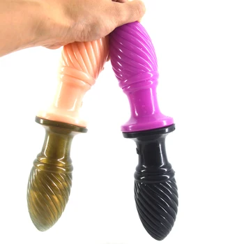 FAAK promotion cheap anal plug screw thread butt stopper dildo woman butt pussy stimulate sex toy for women erotic fetish 3