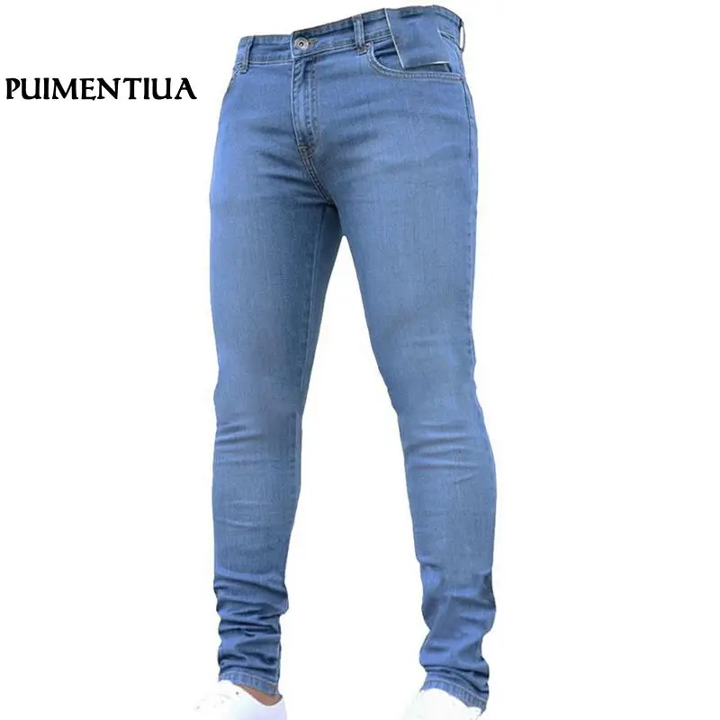 Puimentiua Mens Brand Jeans Casual Denim Black Trousers Pants Homme Stretch Pencil Pants Plus Size 3XL Male Jeans 2018 Puimentiua Mens Brand Jeans Casual Denim Black Trousers Pants Homme Stretch Pencil Pants Plus Size 3XL Male Jeans 2018