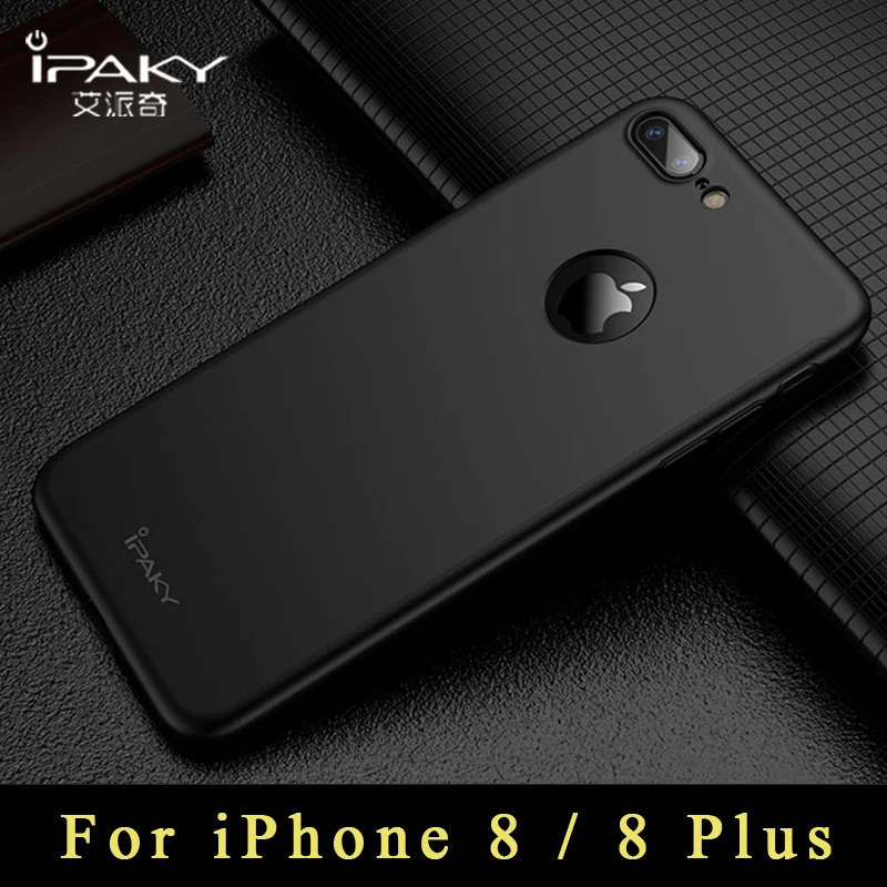 

For Apple iphone 8 case iPaky Slim 360 coque for iPhone 8 plus cases PC Full Cover + Screen Protector For iphone8 8plus cases