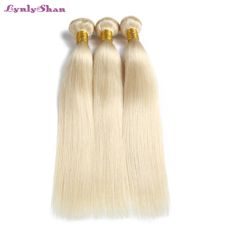 

Brazilian Straight Hair Bundles 100% Human Hair Bundles #613 Lynlyshan Remy Hair Extensions 10-30 Inch Free Shipping