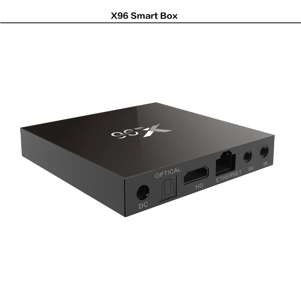 ТВ приставка Andoid X96 с четырехъядерным чипсетом Amlogic S905X ОЗУ 1 ГБ/2 Гб ПЗУ 8 ГБ/16 ГБ
