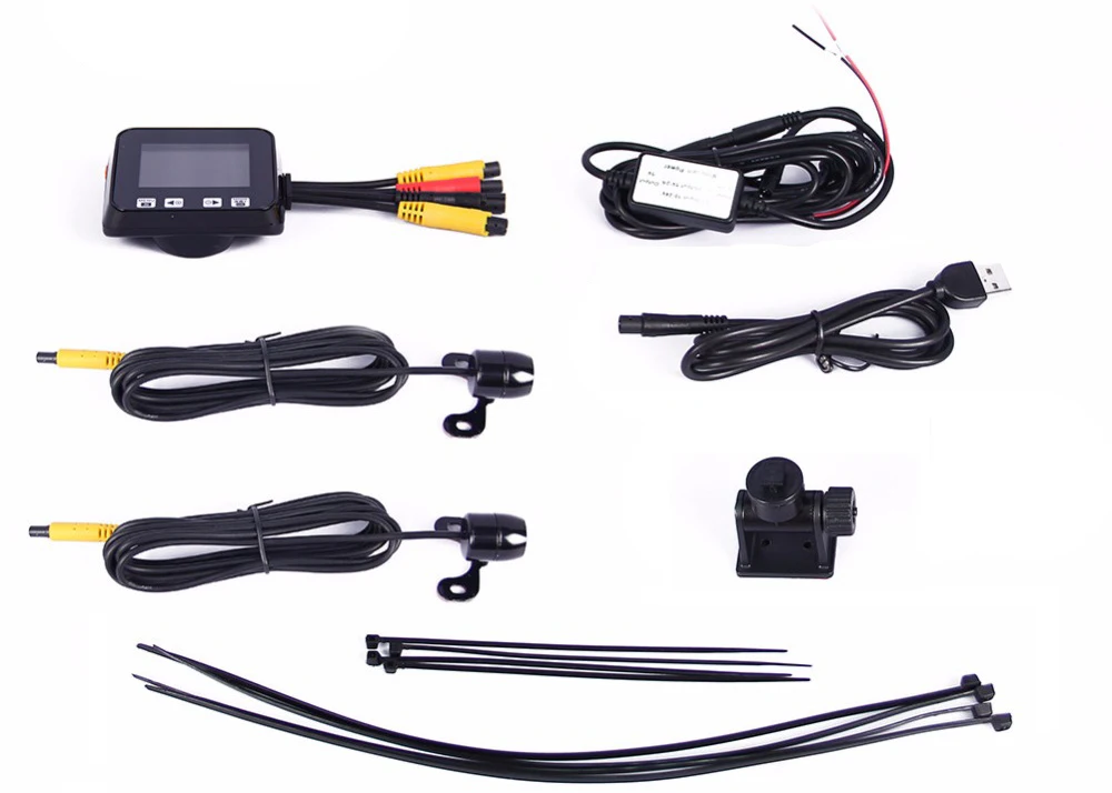 Original C6 car dual lens full hd 720P motorcycle dvr camera, car camera support GPS and G-sensor