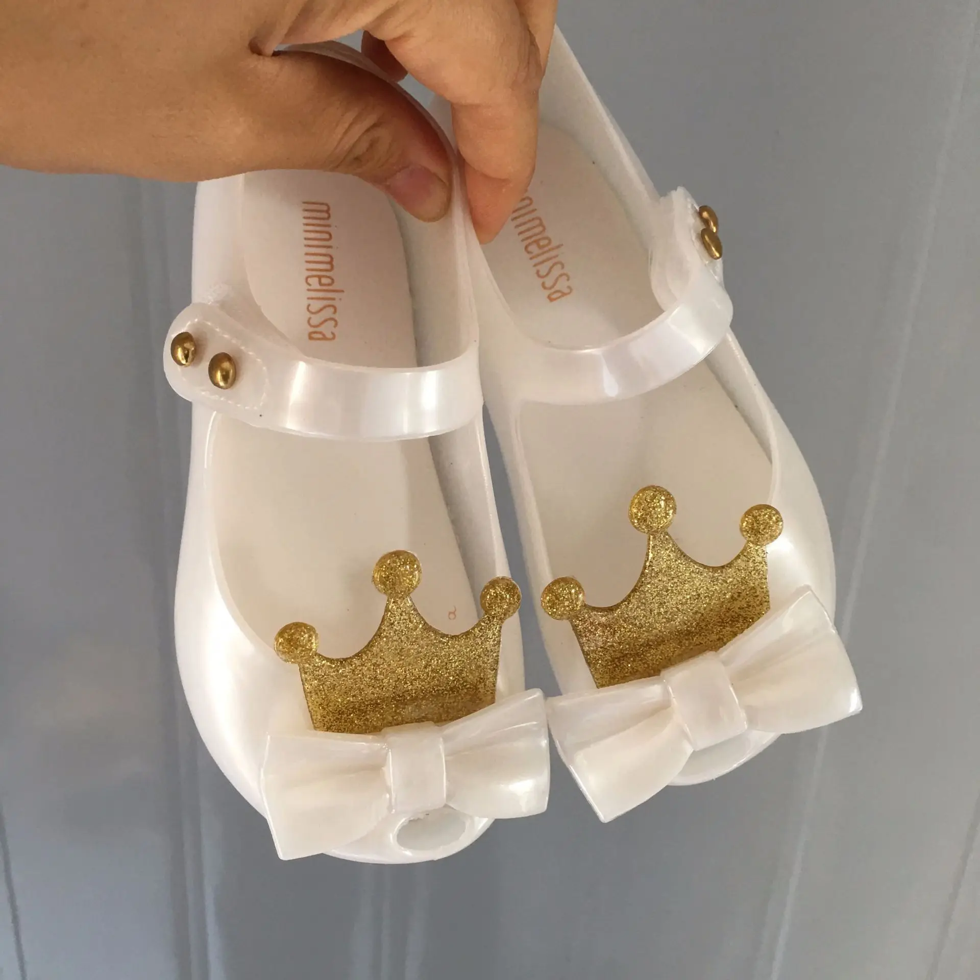 Mini Melissa Ultragirl 2020 оригинальные прозрачные сандалии для девочек детские с короной