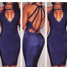 Высокое качество Новое поступление сексуальное женское темно-синее Бандажное платье с вырезом платье сексуальное модное праздничное платье оптом платье+ костюм