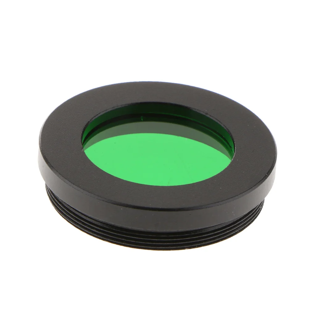 1.25' Telescope Eyepiece Lens Color Filters Set Kit for Astronomy Accessory Lunar Planet Moon Cloudy Nebula(Green, Yellow)