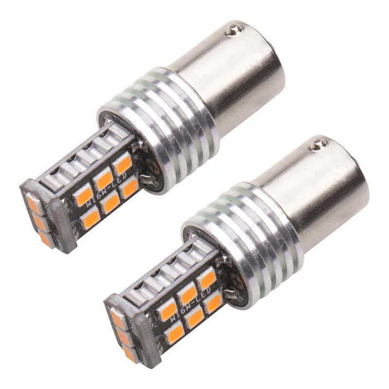 2 шт. BAU15S py21w 1156 1157 BA15S BAY15D T20 7443 2835 15Smd лампы для автомобильных указателей поворота