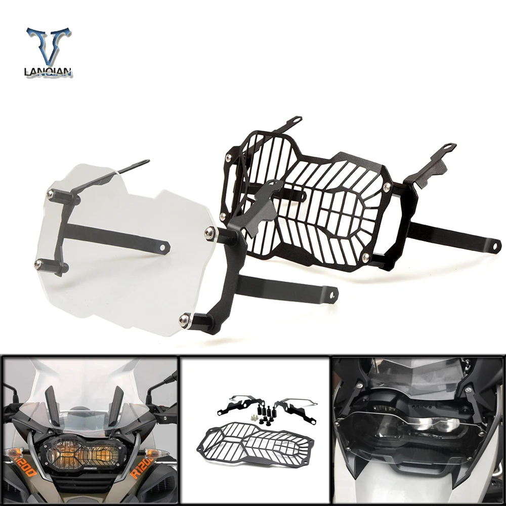 Hot Motorcycle Headlight Head light Grill Guard Cover Protector for BMW R1200GS ADV 2013 2014 2015 2016 RG 1200 GS