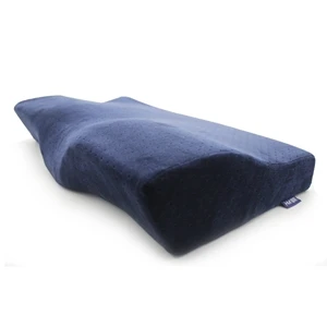 Горячая постельные принадлежности выход Бархатная подушка подушки для шеи для сна пены памяти дорожная подкладка два размера 4 цвета - Цвет: Синий
