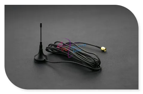 DFRobot 100 Genuine GSM Antenna 3m 900 1800MHz 2 5dBi 50ohm SMA Interface with Magnetic Base