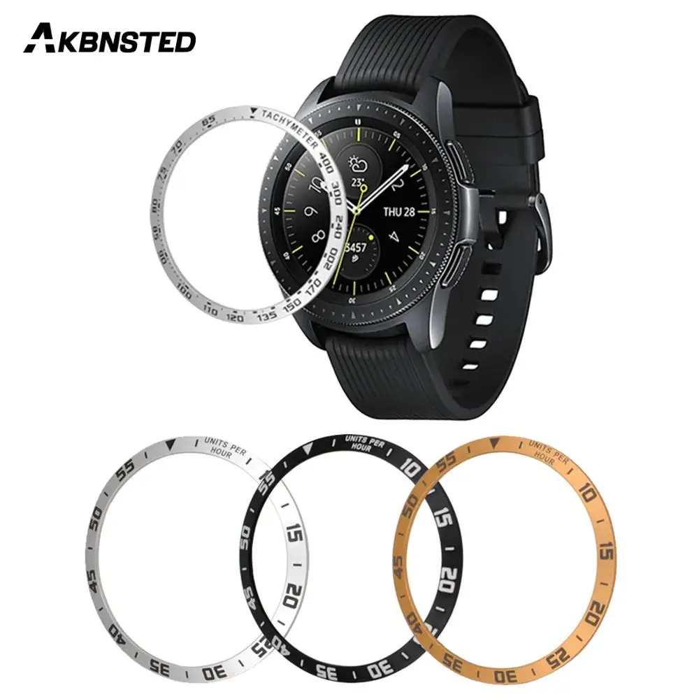Умные часы AKBNSTED сменные Аксессуары для Samsung Galaxy Watch 42 мм 46 Безель кольцо защита от
