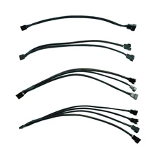 Cabo de extensão do ventilador pwm 4 p cabo mainboard 4 pinos cabo cabo cabo cabo cabo mainboard 4 pinos cabos de alimentação conectores ventilador divisor