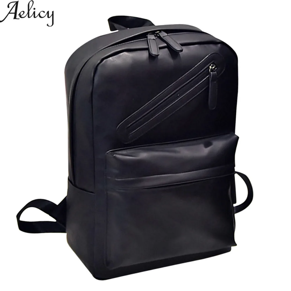 

Aelicy MEN WOMEN Rucksack korean fashion backpack PU leather laptop satchel travel schoolbag large capacity 2019 NEW DESIGN HOT!