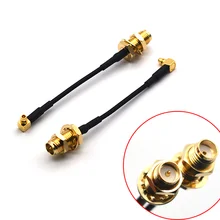 1 шт. видео передатчик антенна Расширение VTX MMCX угол к SMA RP-SMA Женский адаптер Соединительный кабель 100 мм RC аксессуары DIY