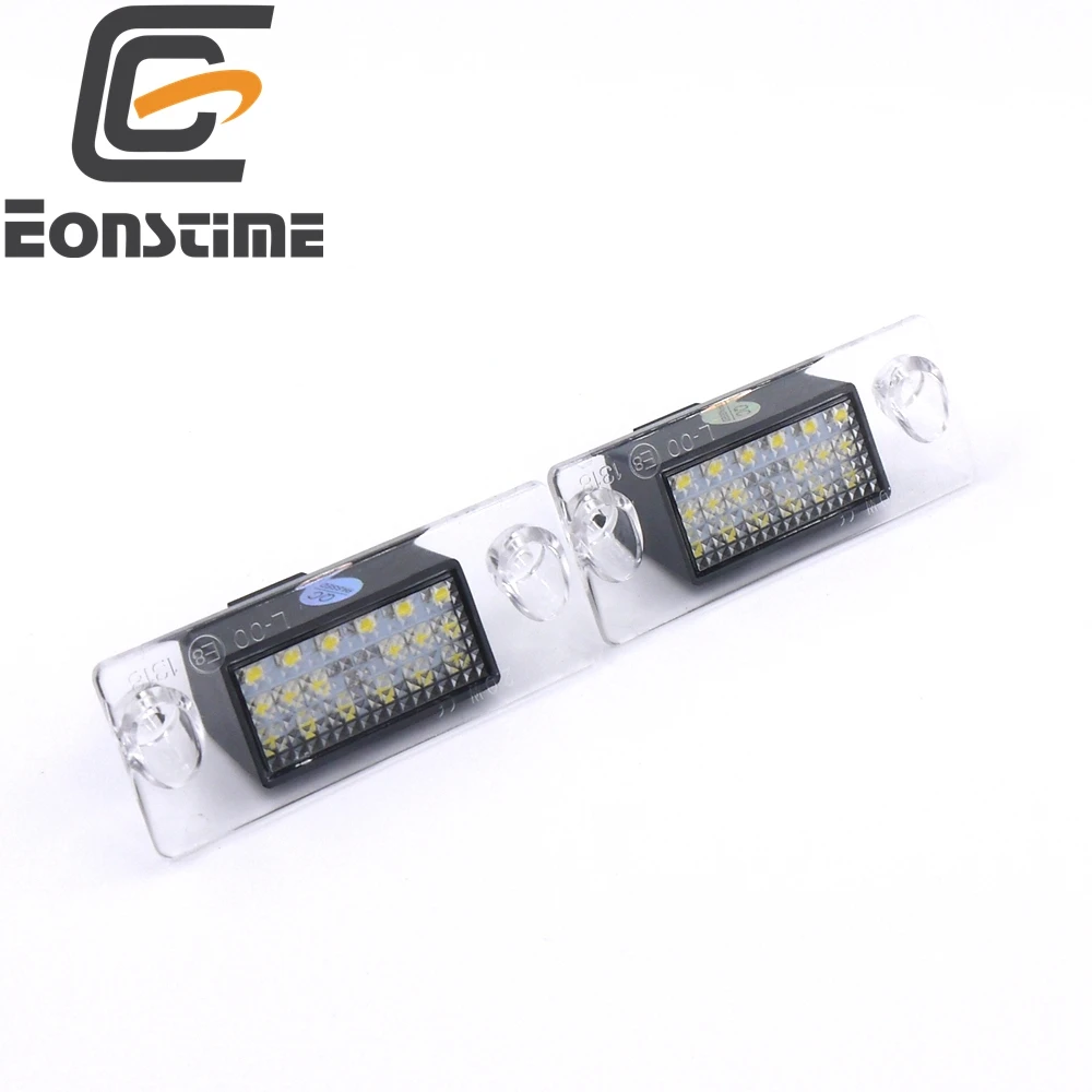 Eonstime 2PCS Car LED License Plate Lights 12V SMD3528 Number Plate Lamp for Audi A4 B5 S5 B5 A3