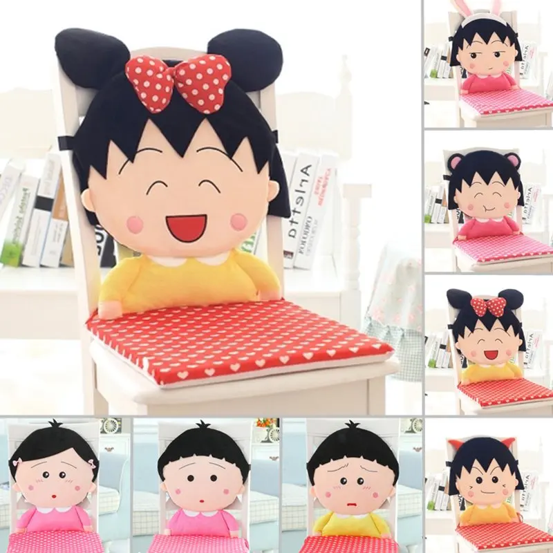 Плюшевое сиденье игрушка candice guo квадратная подушка для стула Chibi Maruko Chan sakura momoko